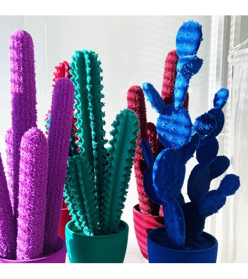 PRICKLY CACTUS Artificial Plant Petrol ADRIANI E ROSSI | BHOME by Arredi Barbàra