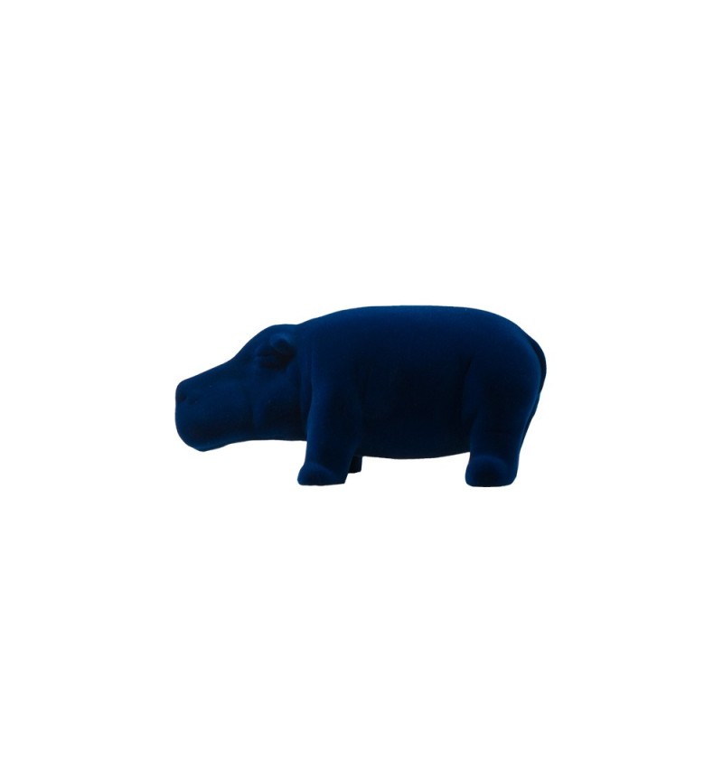 HIPPO Mini Sculpture Blue Petrol ADRIANI E ROSSI | BHOME by Arredi Barbàra