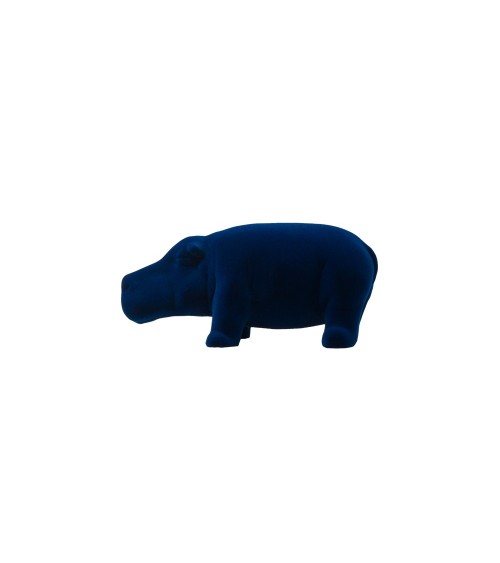 HIPPO Mini Sculpture Blue Petrol ADRIANI E ROSSI | BHOME by Arredi Barbàra