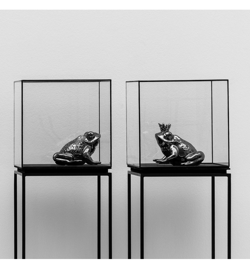 Frog sculpture “QUEEN” oxyd platinum – ADRIANI E ROSSI | BHOME