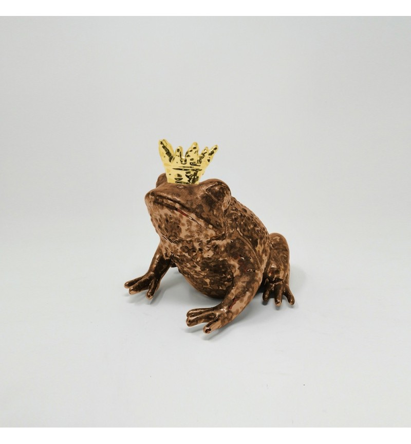Frog sculpture “PRINCE” oxyd rose gold – ADRIANI E ROSSI | BHOME
