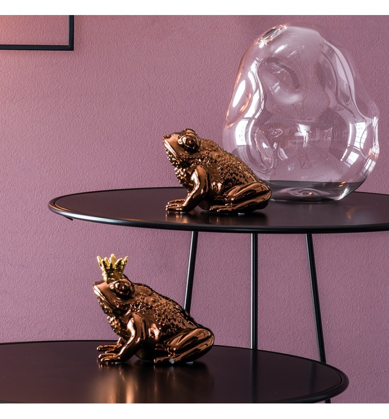 Frog sculpture “PRINCE” oxyd rose gold – ADRIANI E ROSSI | BHOME