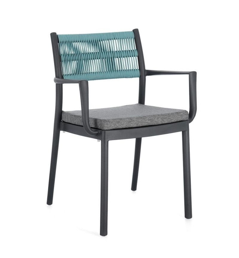 Alvin Outdoor Chair with Armrests BIZZOTTO | Bhome by Arredi Barbàra