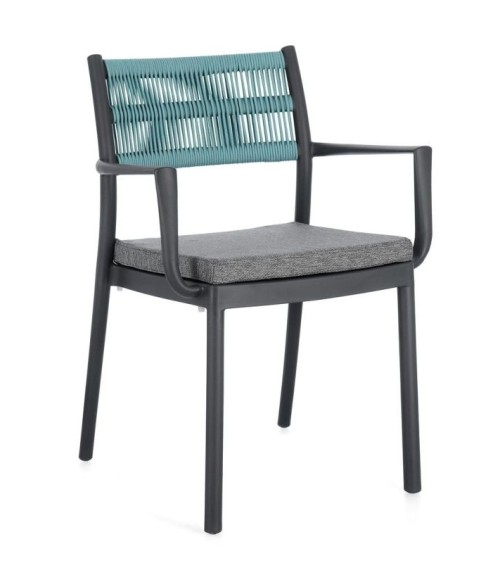 Alvin Outdoor Chair with Armrests BIZZOTTO | Bhome by Arredi Barbàra