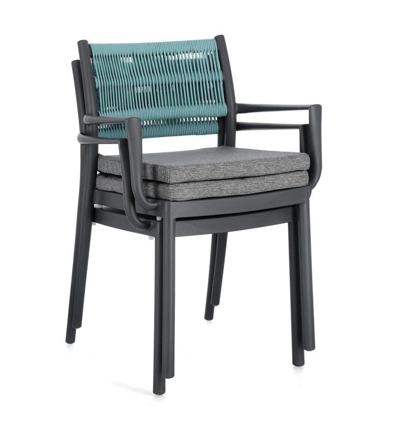 Sedia outdoor “Alvin” con braccioli – BIZZOTTO | BHOME