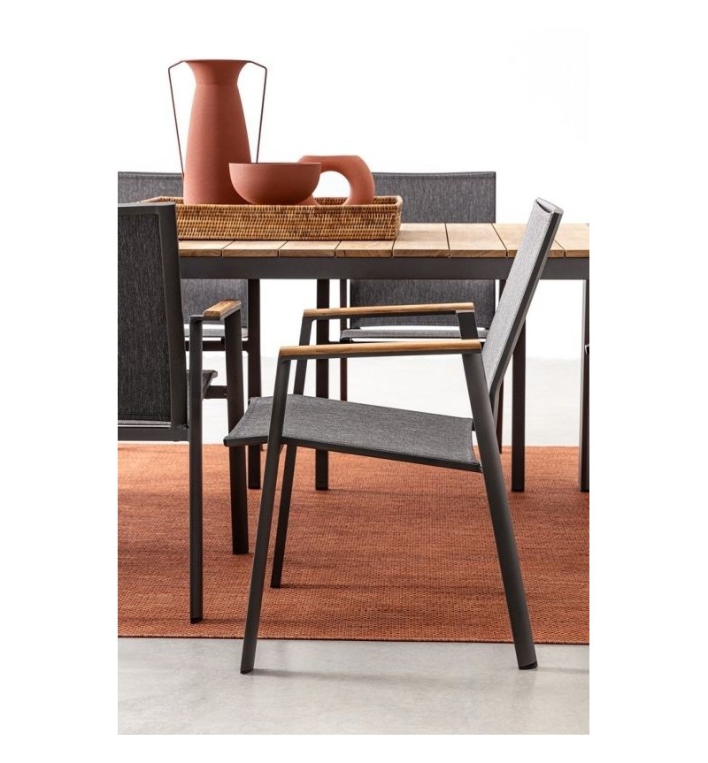 Cameron Outdoor Chair with Armrests BIZZOTTO | Bhome by Arredi Barbàra