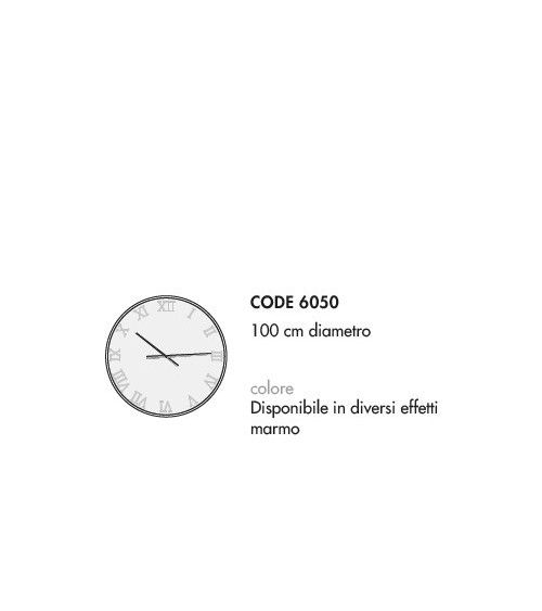ERA Vessicchio Ø100 Vetromarmo Wall Clock | BHOME by Arredi Barbàra