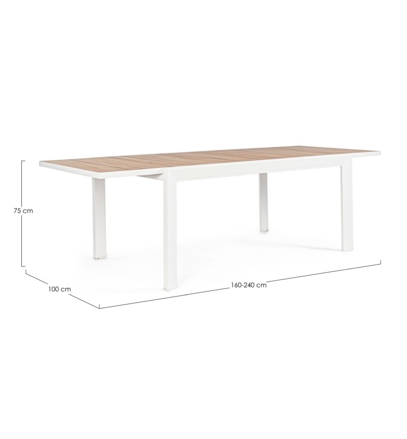Table Belmar 160–240×100 Outdoor BIZZOTTO | BHOME by Arredi Barbàra