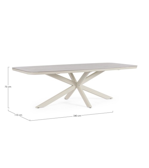 Isacco 240×110 Outdoor Tisch BIZZOTTO | BHOME by Arredi Barbàra