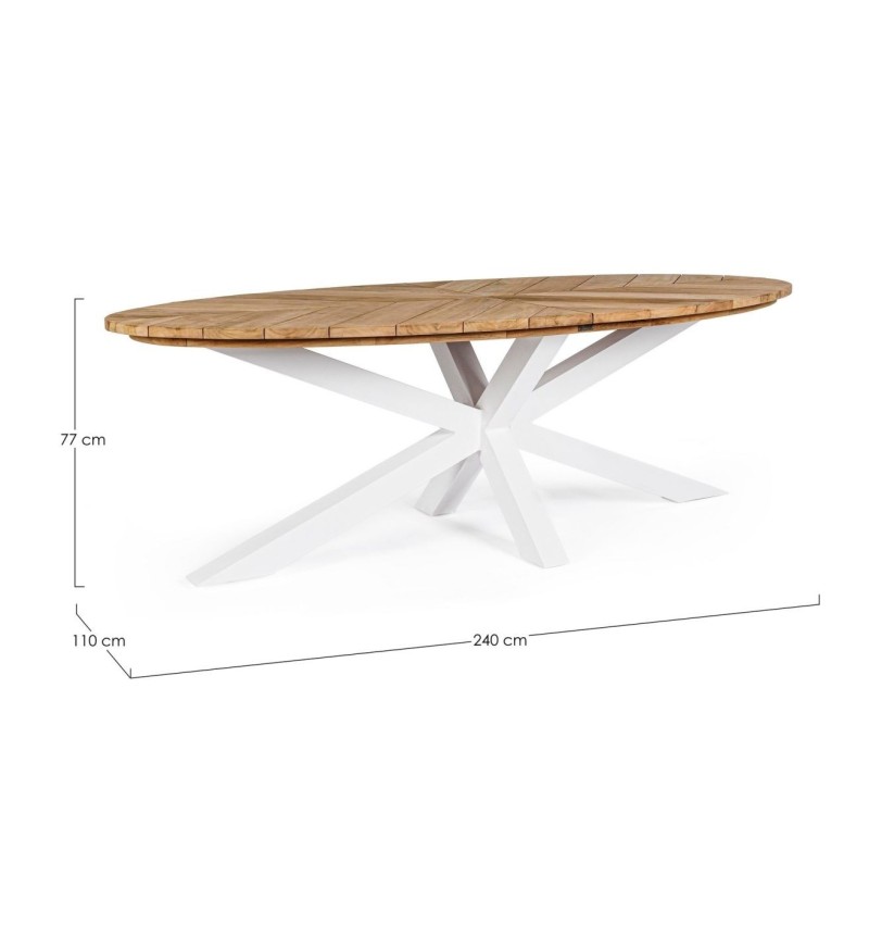 Mesa Palmdale 240×110 outdoor BIZZOTTO | BHOME by Arredi Barbàra