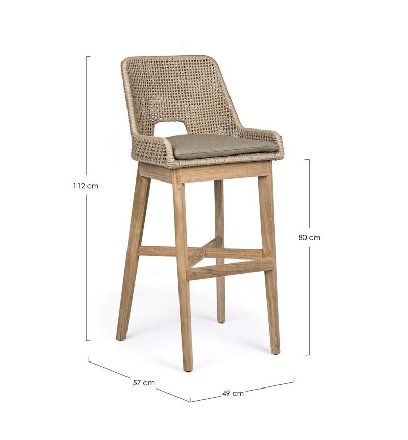 Hesperia Outdoor Bar Stool BIZZOTTO | BHOME by Arredi Barbàra