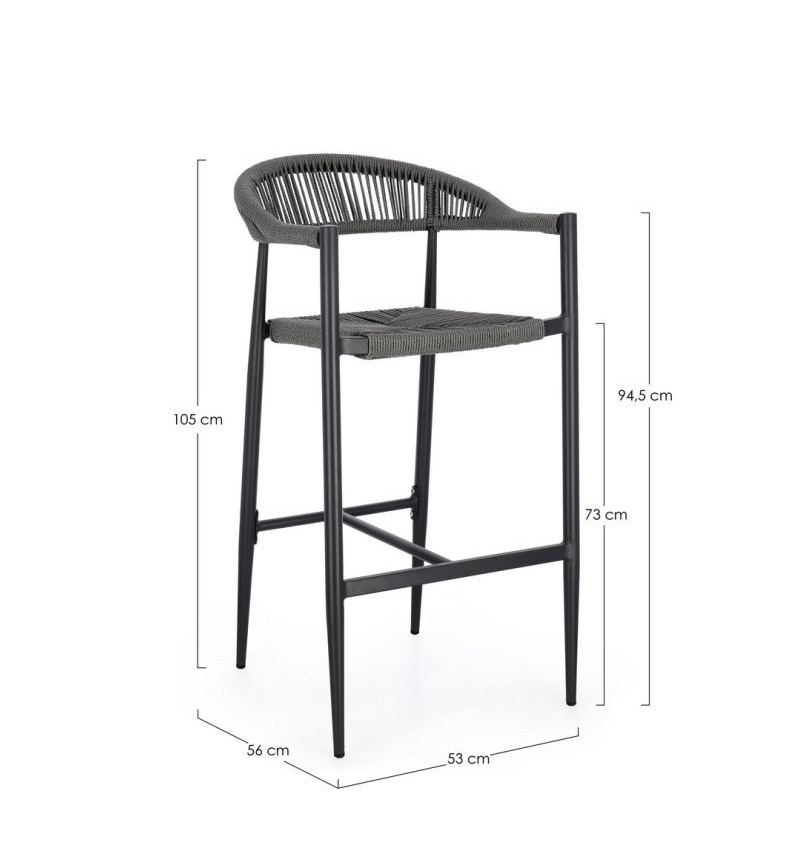 Jandia Outdoor Bar Stool BIZZOTTO | BHOME by Arredi Barbàra