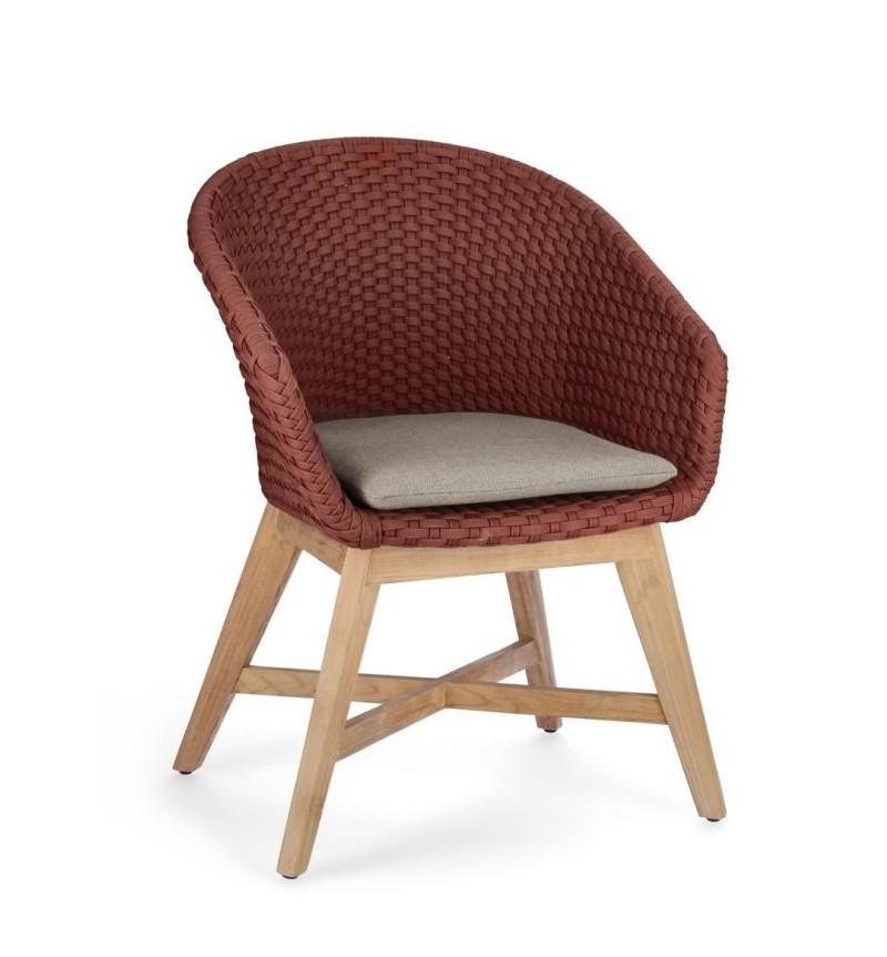 Silla exterior Coachella con reposabrazos BIZZOTTO