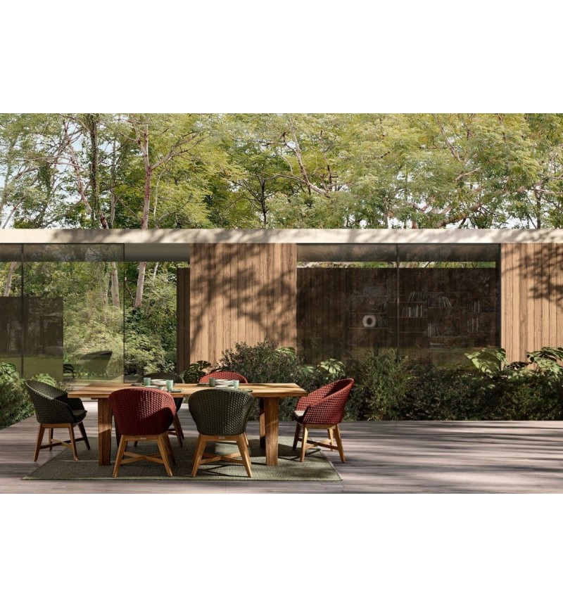 Silla exterior Coachella con reposabrazos BIZZOTTO