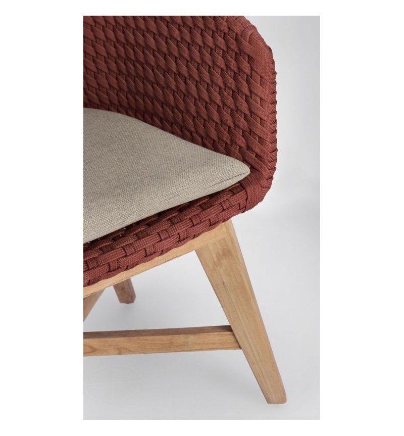 Coachella outdoor chair with armrests BIZZOTTO