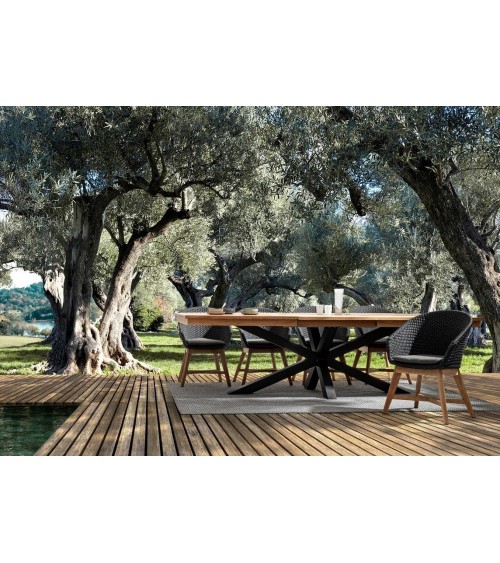 Outdoor-Stuhl Coachella BIZZOTTO – Teak & Seil