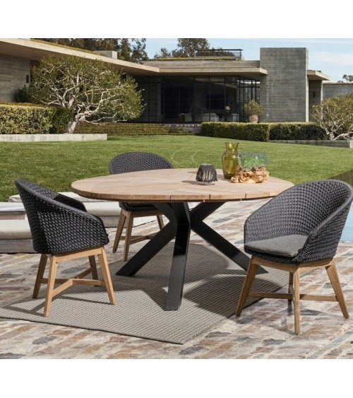 Outdoor-Stuhl Coachella BIZZOTTO – Teak & Seil
