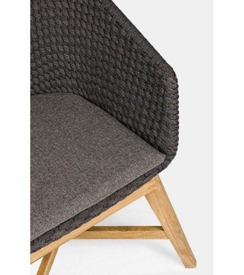 Outdoor-Stuhl Coachella BIZZOTTO – Teak & Seil