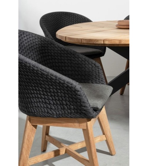 Outdoor-Stuhl Coachella BIZZOTTO – Teak & Seil