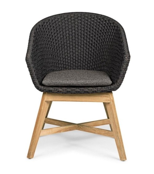 Outdoor-Stuhl Coachella BIZZOTTO – Teak & Seil