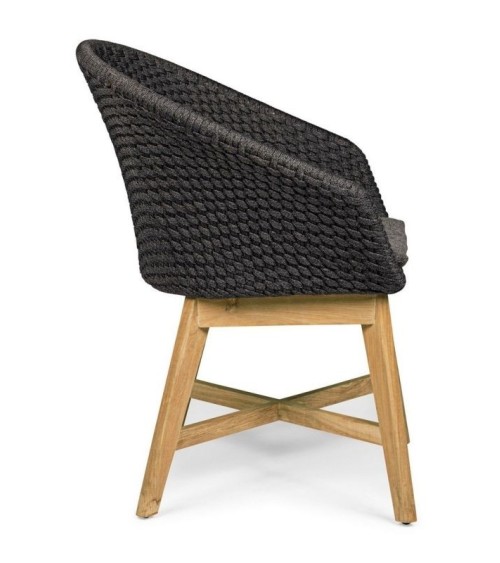 Outdoor-Stuhl Coachella BIZZOTTO – Teak & Seil