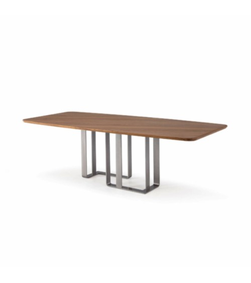 Arte Brotto Wood and Metal Table | Bhome by Arredi Barbàra