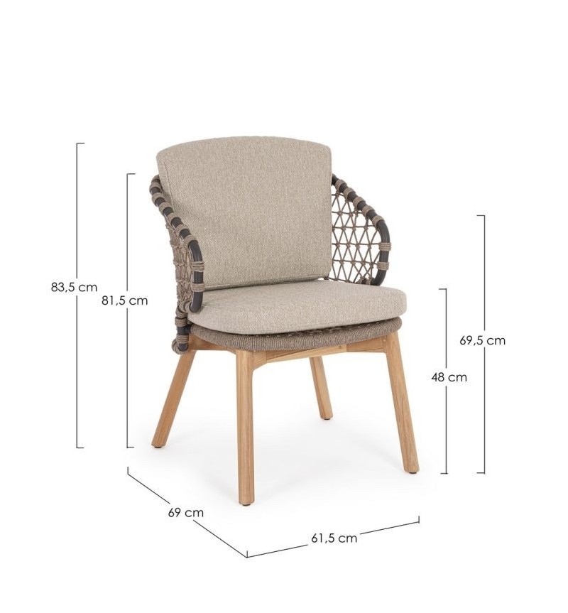 Eularia Outdoor Chair BIZZOTTO | BHOME by Arredi Barbàra