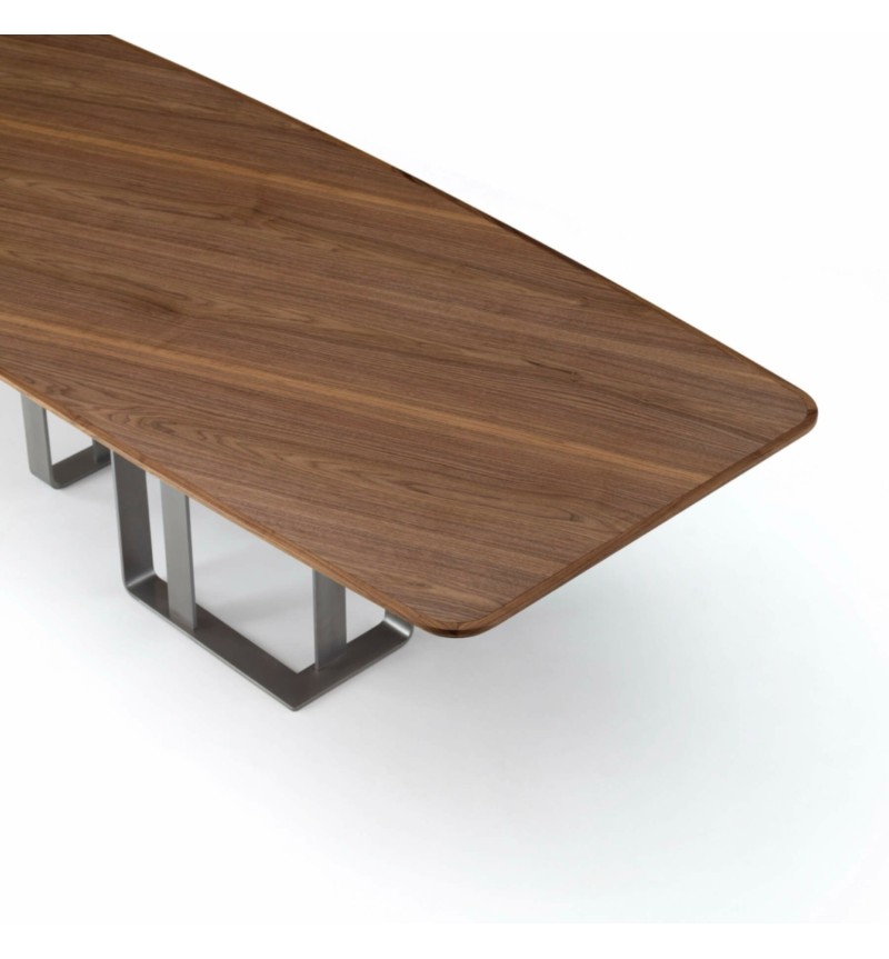 Arte Brotto Wood and Metal Table | Bhome by Arredi Barbàra