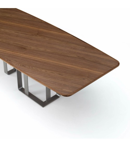 Arte Brotto Wood and Metal Table | Bhome by Arredi Barbàra