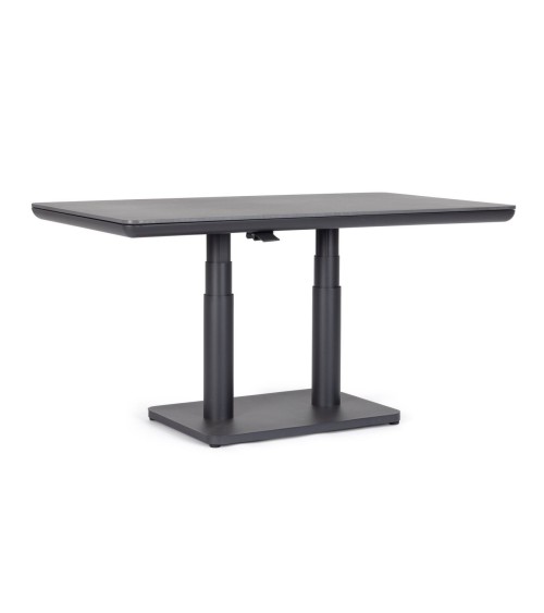 Frame made in powder-coated aluminium (polyester), designed for continuous outdoor use. The top is