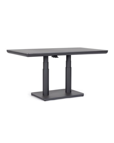 Frame made in powder-coated aluminium (polyester), designed for continuous outdoor use. The top is