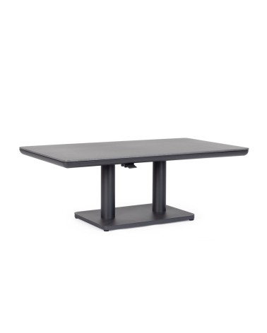 Frame made in powder-coated aluminium (polyester), designed for continuous outdoor use. The top is