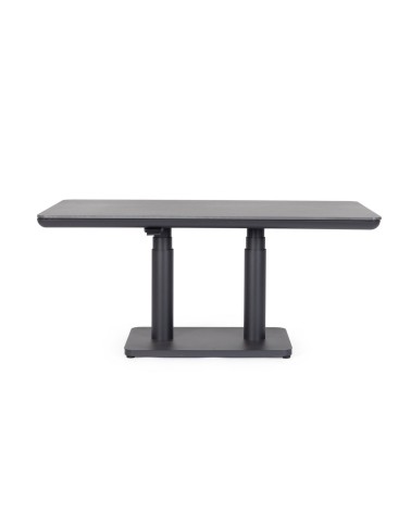 Frame made in powder-coated aluminium (polyester), designed for continuous outdoor use. The top is