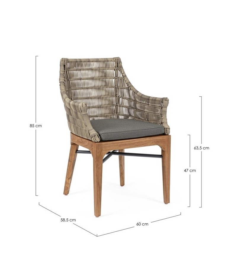 Sedia “Keilani” outdoor – BIZZOTTO