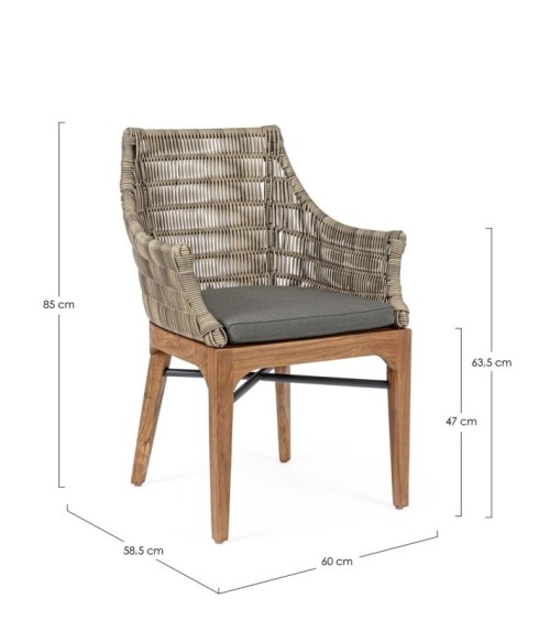 Sedia “Keilani” outdoor – BIZZOTTO