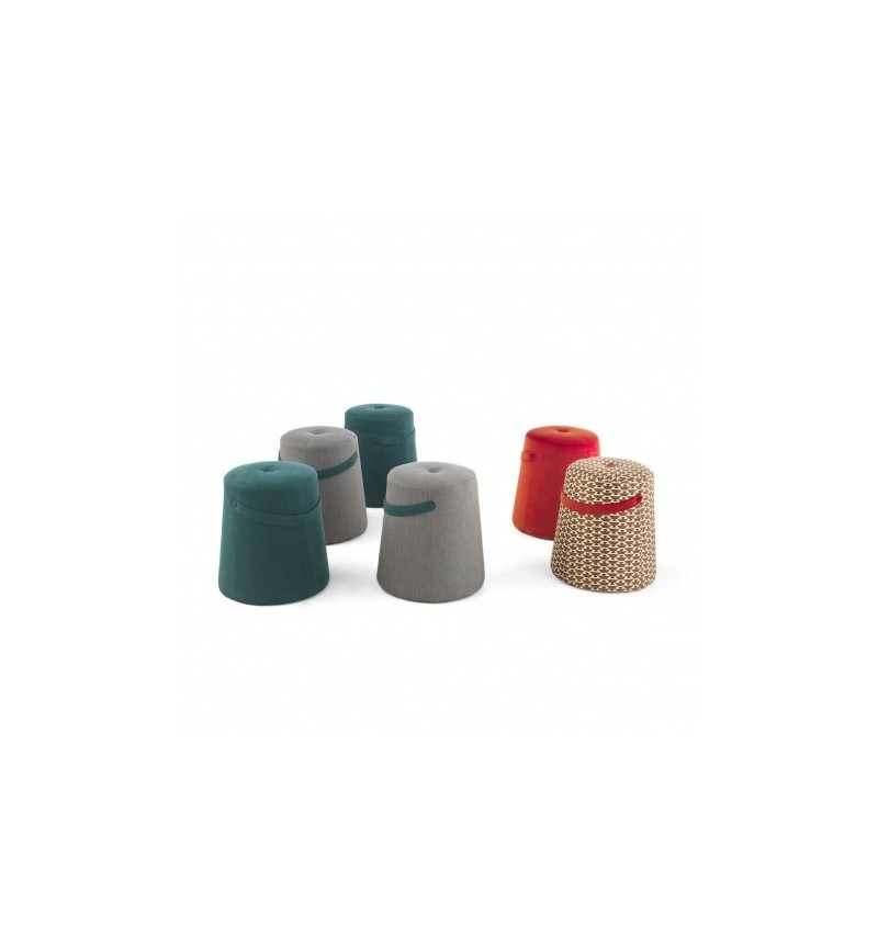 Pouf Imbottito Base Circolare Leonardo – Arte Brotto | Bhome by Arredi Barbàra
