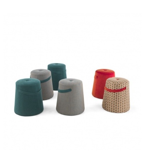 Pouf Imbottito Base Circolare Leonardo – Arte Brotto | Bhome by Arredi Barbàra