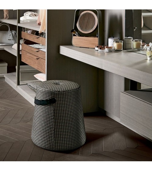 Pouf Imbottito Base Circolare Leonardo – Arte Brotto | Bhome by Arredi Barbàra
