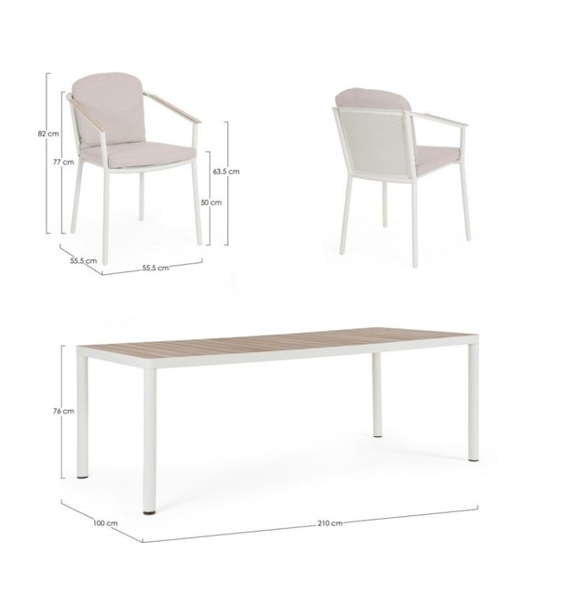 ULISES VAPOR Outdoor Set 210x100 – BIZZOTTO | BHOME