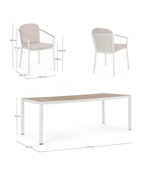 ULISES VAPOR Outdoor Set 210x100 – BIZZOTTO | BHOME