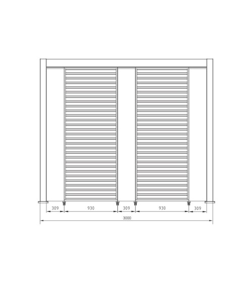 OCEAN Pergola 400x300 Outdoor BIZZOTTO | BHOME