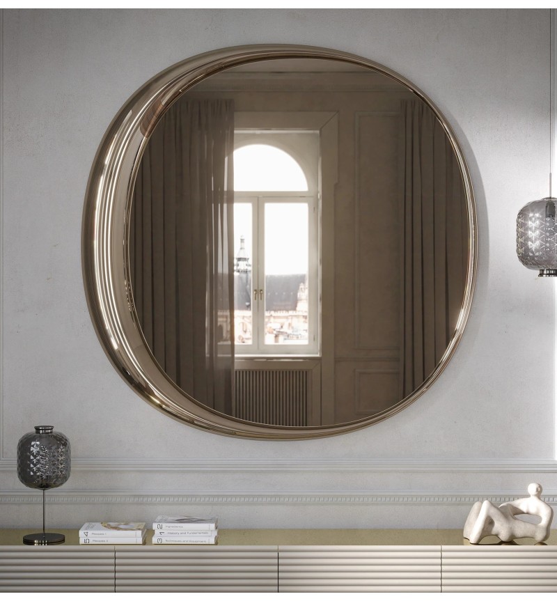 Miroir Eden TONIN CASA 100x100 Bronze