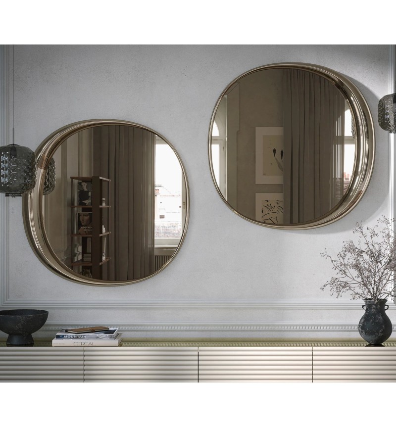 Specchio Eden TONIN CASA 100x100 Bronze