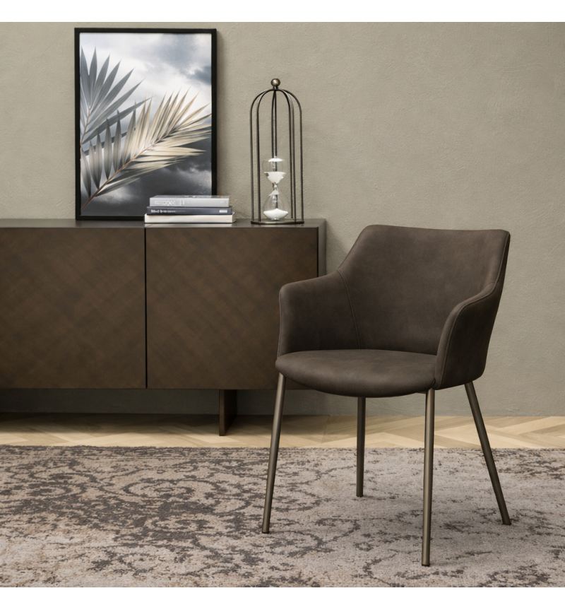 Agata Chair TONIN CASA Bronzo Pietra