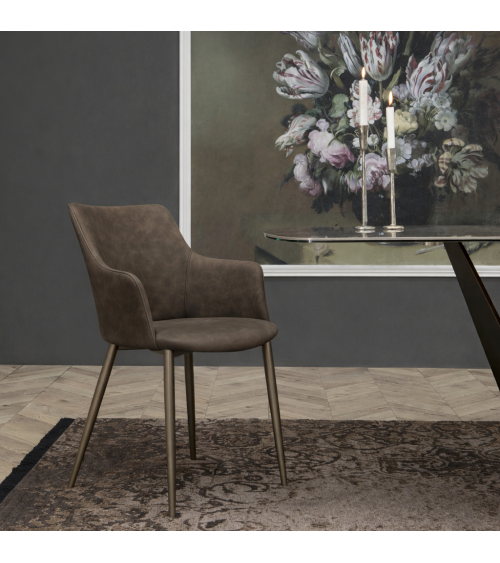 Chaise Agata TONIN CASA Bronze