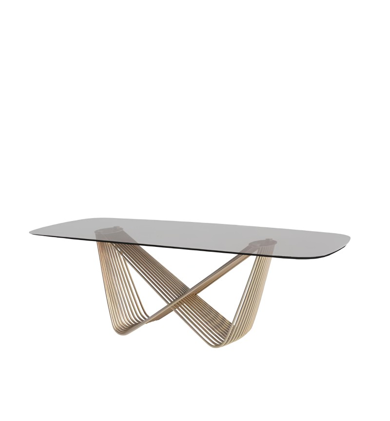 Tenso Table TONIN CASA glass 250x120