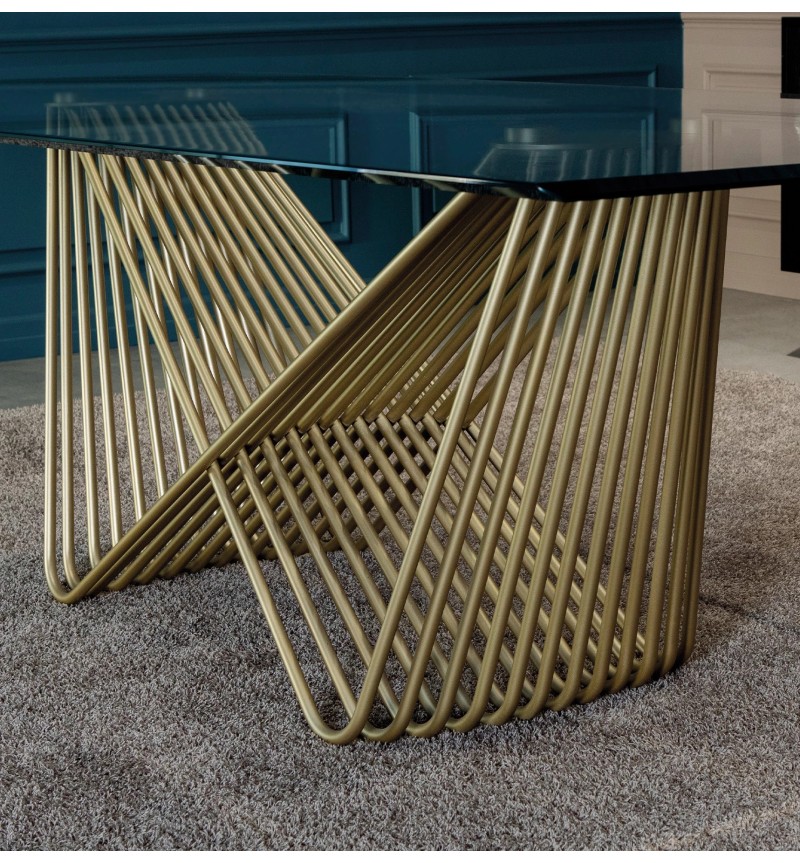 Tenso Table TONIN CASA glass 250x120