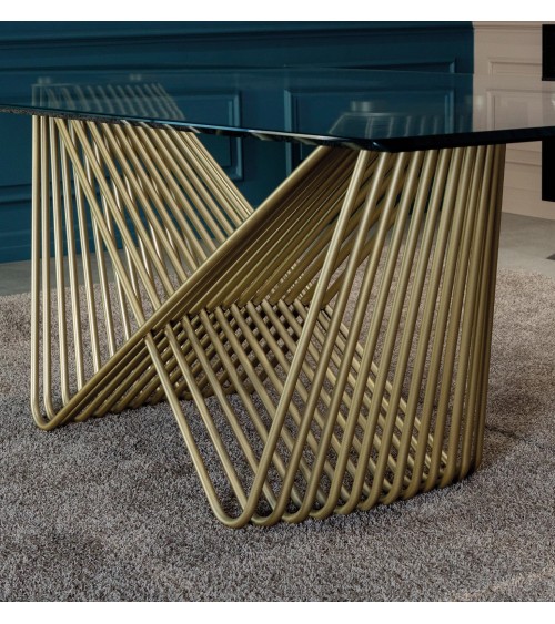 Tenso Table TONIN CASA glass 250x120