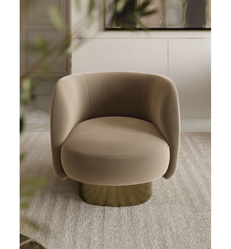 Fauteuil Doris BONTEMPI pivotant design | BHOME