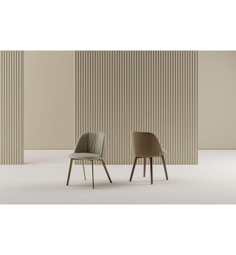 Sedia Agatha BONTEMPI imbottita design | BHOME